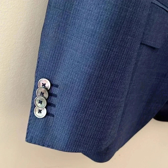 ❤️Host Pick❤️[US36R] Hugo Boss Mens Suit Blazer  Guabello VirginWool Woven Italy - Picture 7 of 12